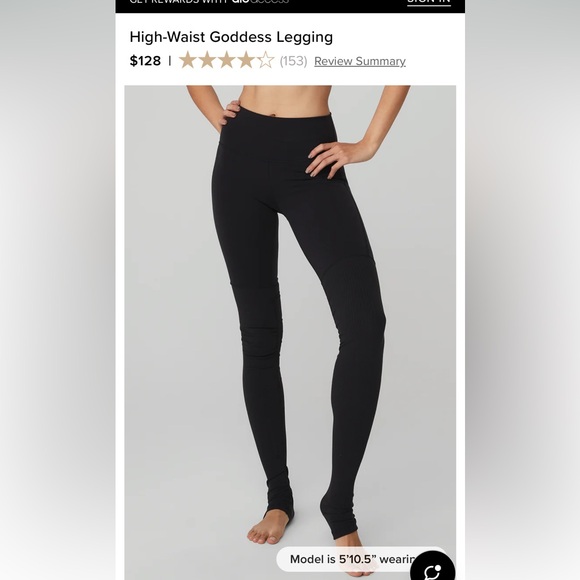 Alo Yoga Godess Leggings Discontinued Mauve Color - Picture 3 of 7